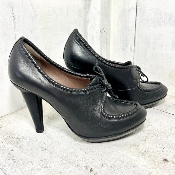 Bottega Veneta Scarpa Pelle S. Cuoio Leather Slip On Ankle Boots Black Womens 39 - Picture 2 of 5